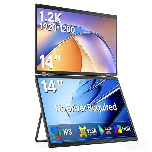 EXPANSE Duo 14 stacked portable screens